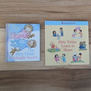 American Girl Doll Bitty Twin Books Midnight Secret and Learn to Share